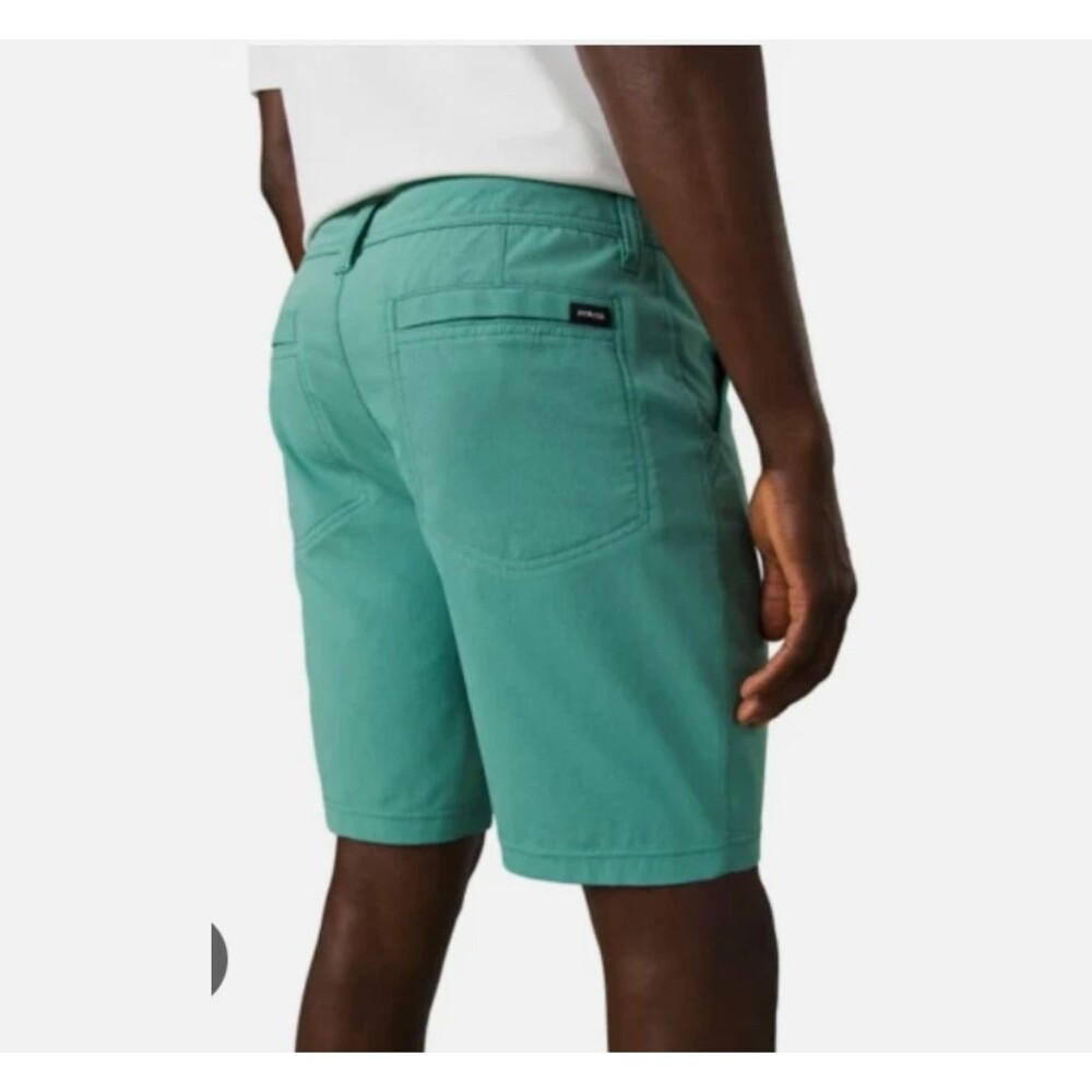 Prana Brion Shorts Mens 40 Green Stretch Hiking Outdoor Casual Lightweight